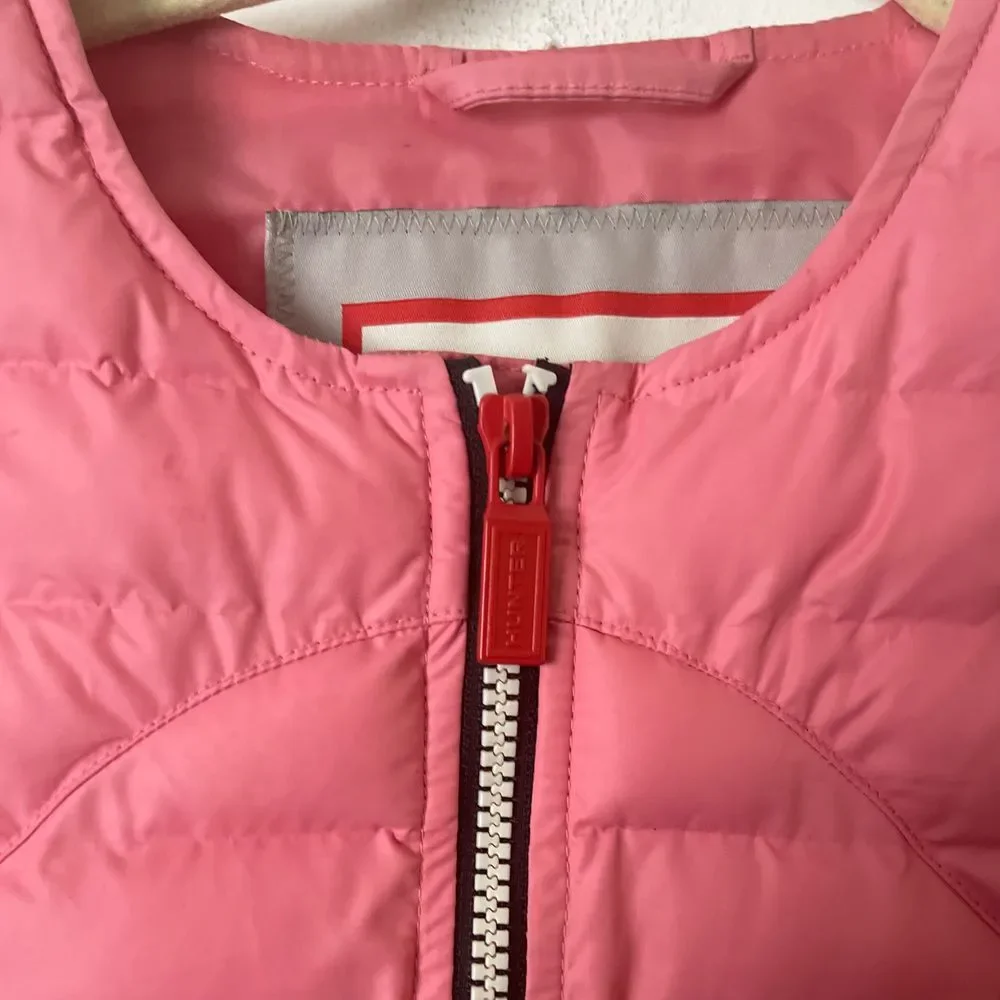 Hunter Pink Thin Down Layer Quilted Puffer‎ Jacket Coat S